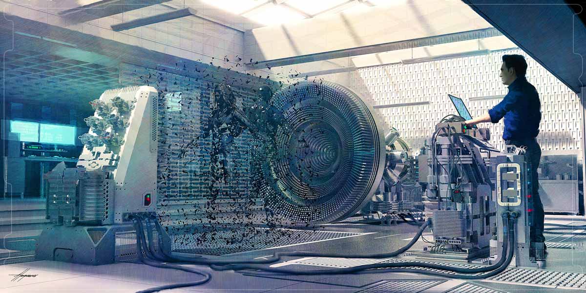 Iron Man y Viuda negra viajando en el tiempo