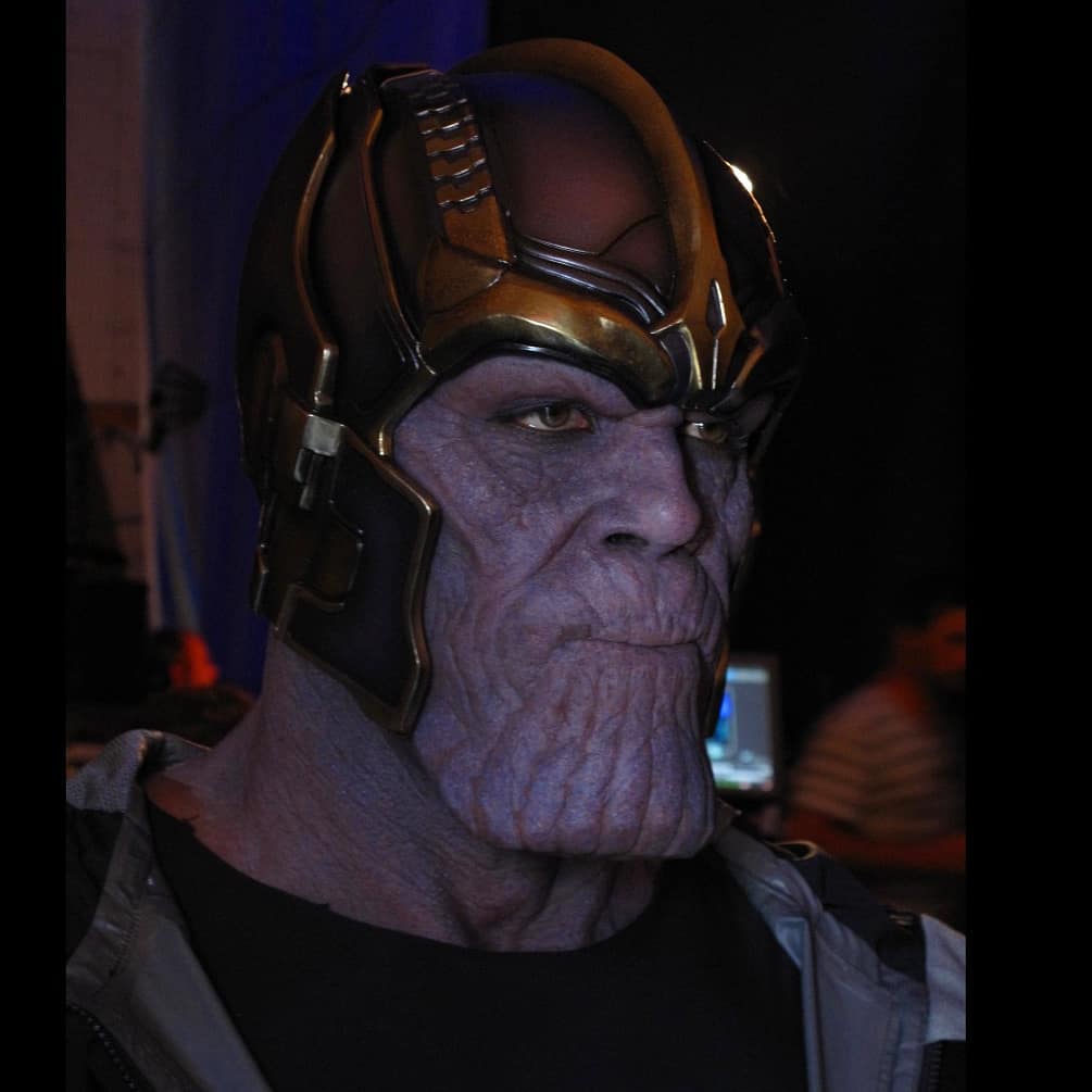 Los vengadores 2012. Imágenes de producción del primer Thanos detrás de las cámaras en los vengadores