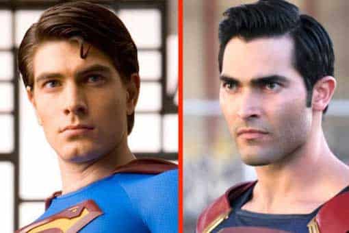 arrowverso: primera imagen de los superman de brandon routh y tyler hoechlin