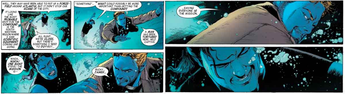 dos vengadores se infiltran en atlantis para detener a namor