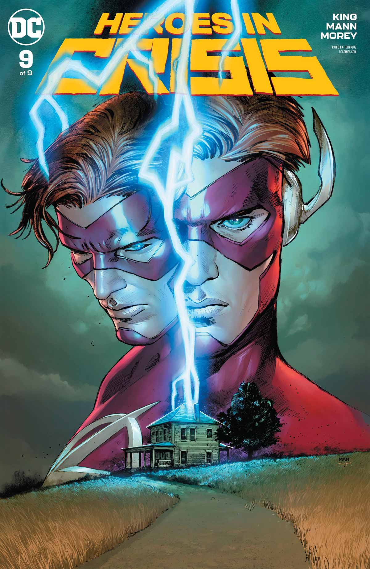 portada de héroes en crisis nº 9 dc comics