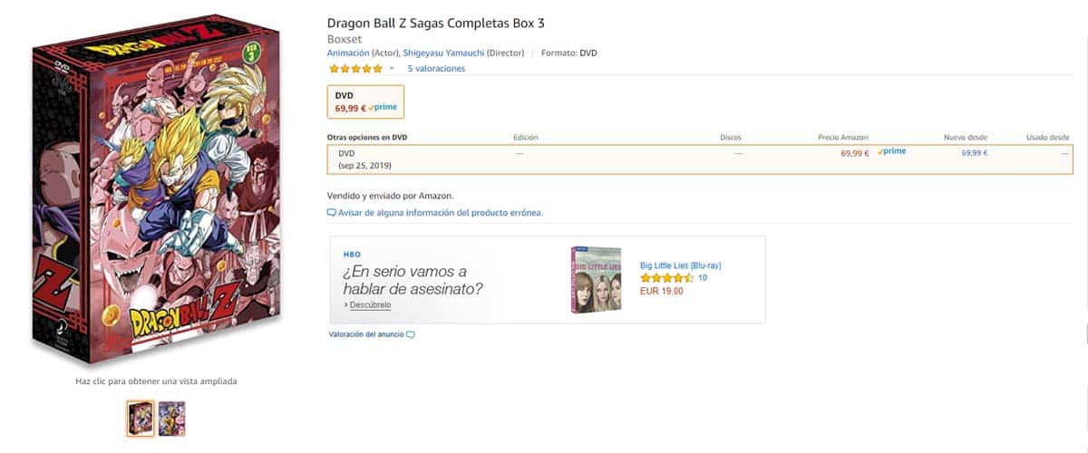 Dragon Ball Z: Análisis del Box 3 en DVD dragon ball z sagas completas box 3