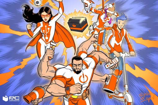 el dibujante de deadpool-colabora-en-el-black-friday de pccomponentes