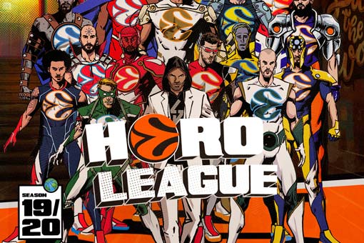 euroleague heroleague . la nueva campaña de la mayor competición europea de baloncesto convierte a 18 jugadores en héroes de animación creados por el dibujante español fernando blanco