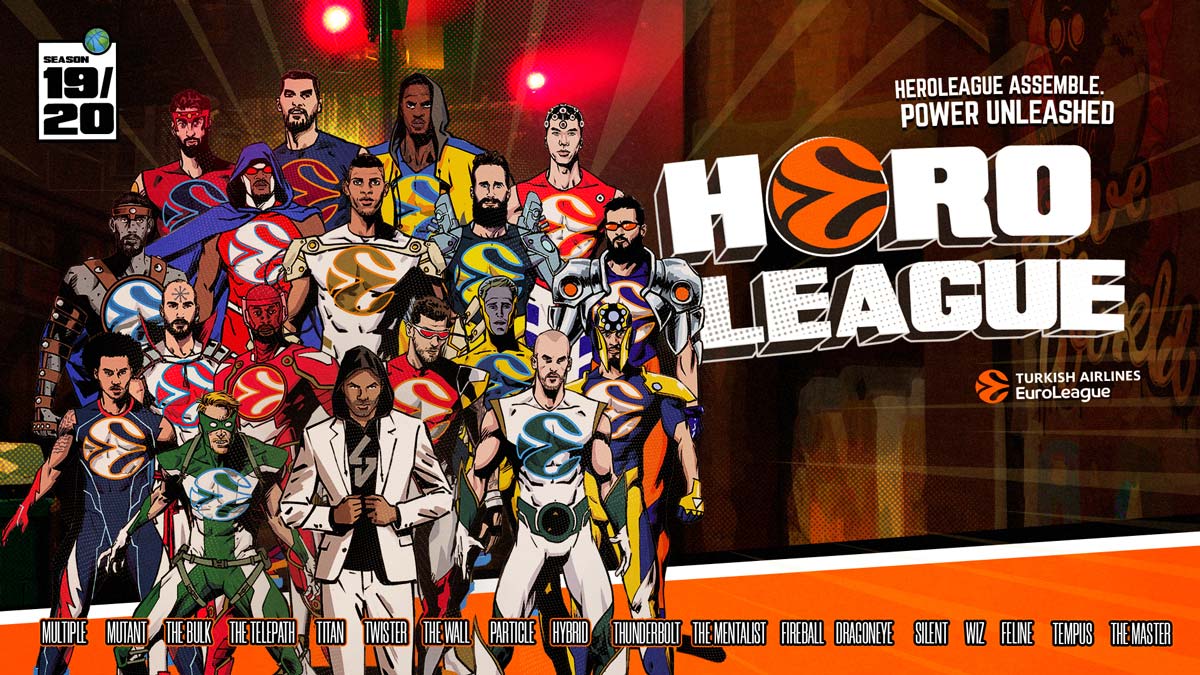 las estrellas de la turkish airlines euroleague, convertidas en superhéroes en heroleague