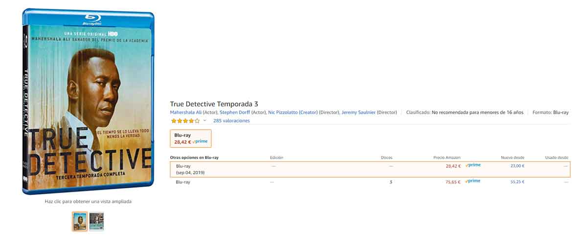 blu-ray true detective: Tercera temporada