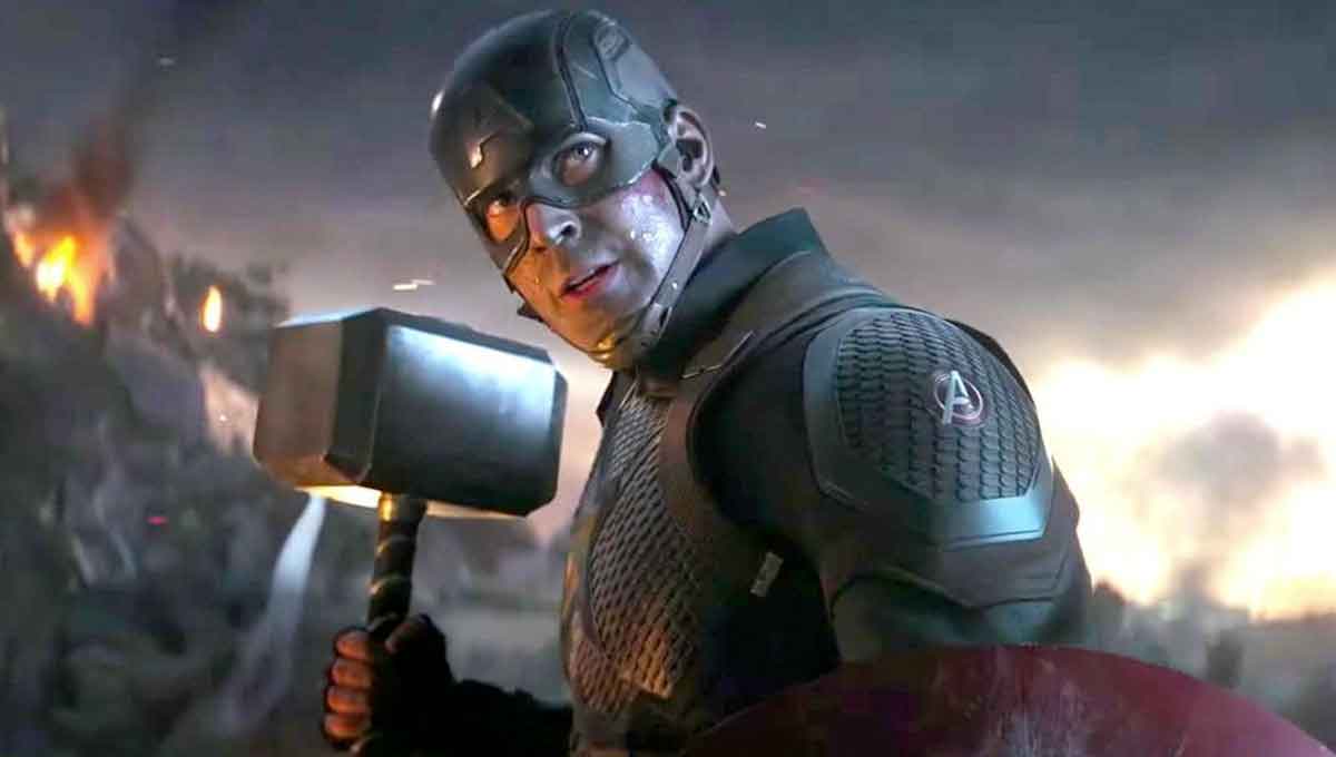 capitán américa martillo de thor marvel