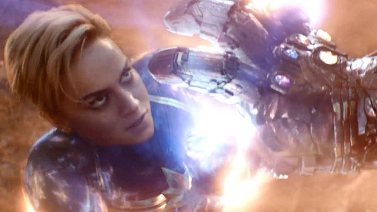la pelea final del capitana marvel con thanos cambió en el último minuto