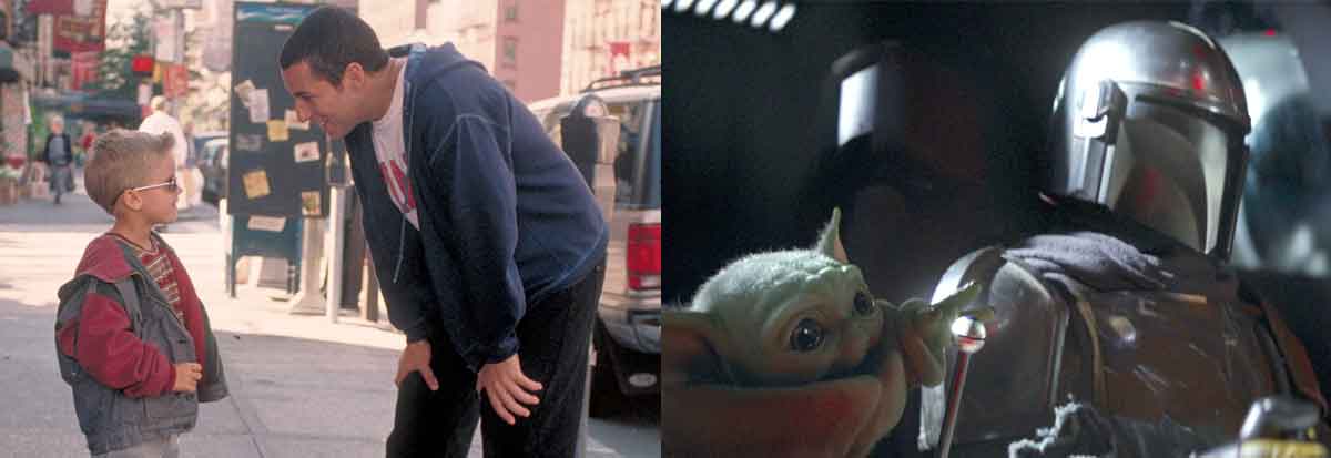 El Mandaloriano copia la película Un papá genial de Adam Sandler