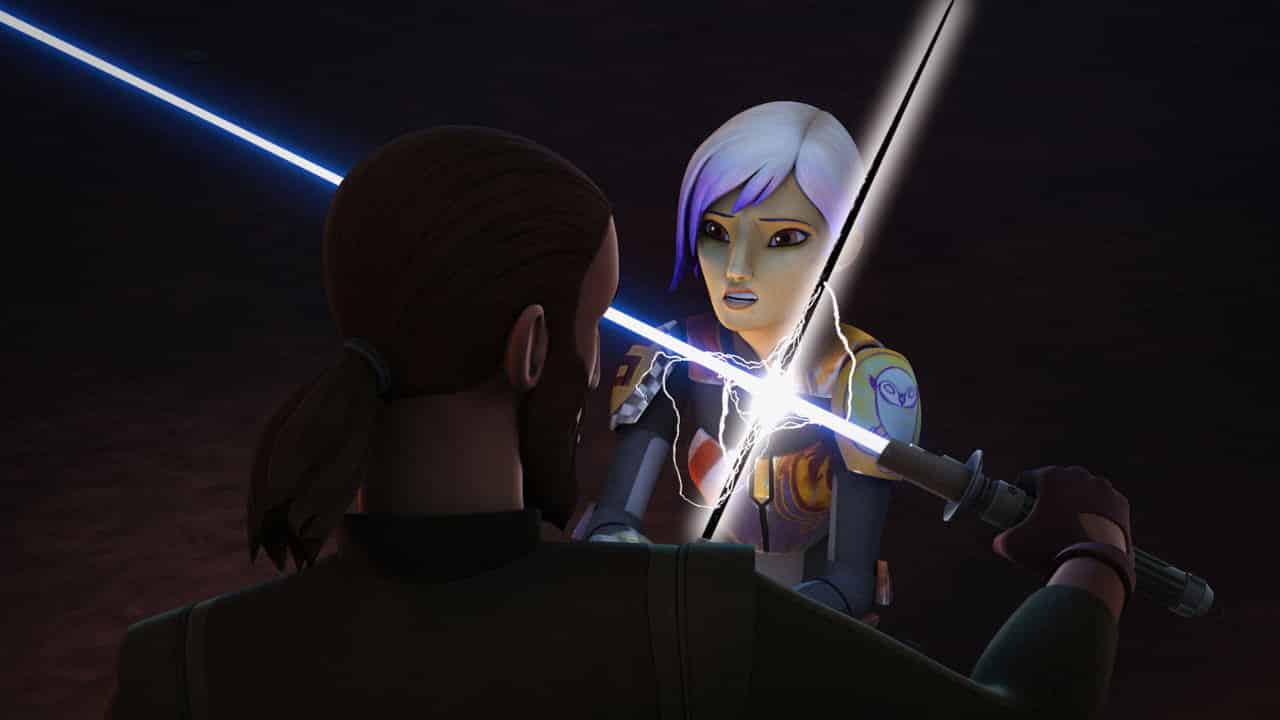 sabine y kanan jarrus darksaber