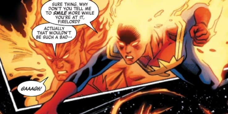 a capitana marvel no le gusta que le digan que sonría