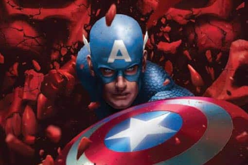 El Capitán América se enfrenta a un ejército de Cráneos Rojo el final del capitán américa