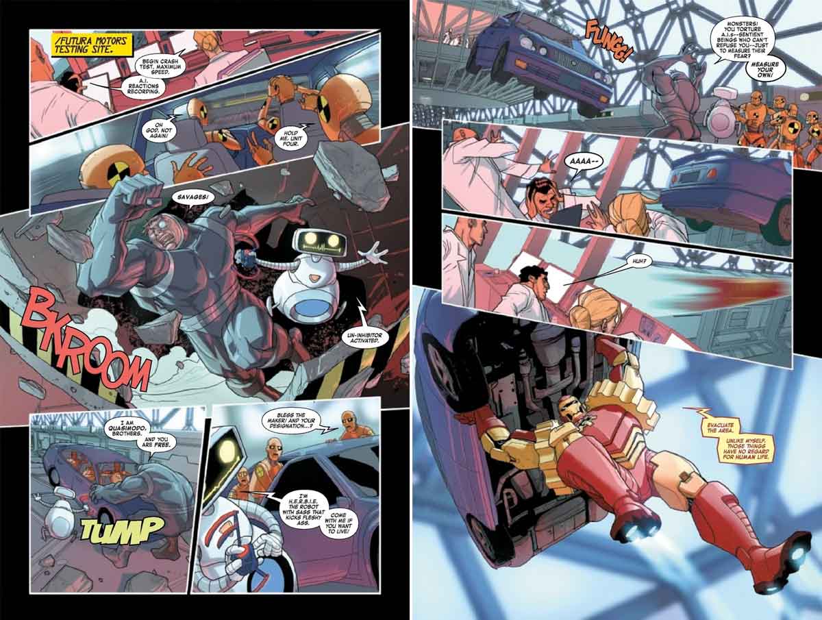 Iron Man y su ejército de robots ponen en peligro el Universo Marvel iron man y su ejército de robots ponen en peligro el universo marvel