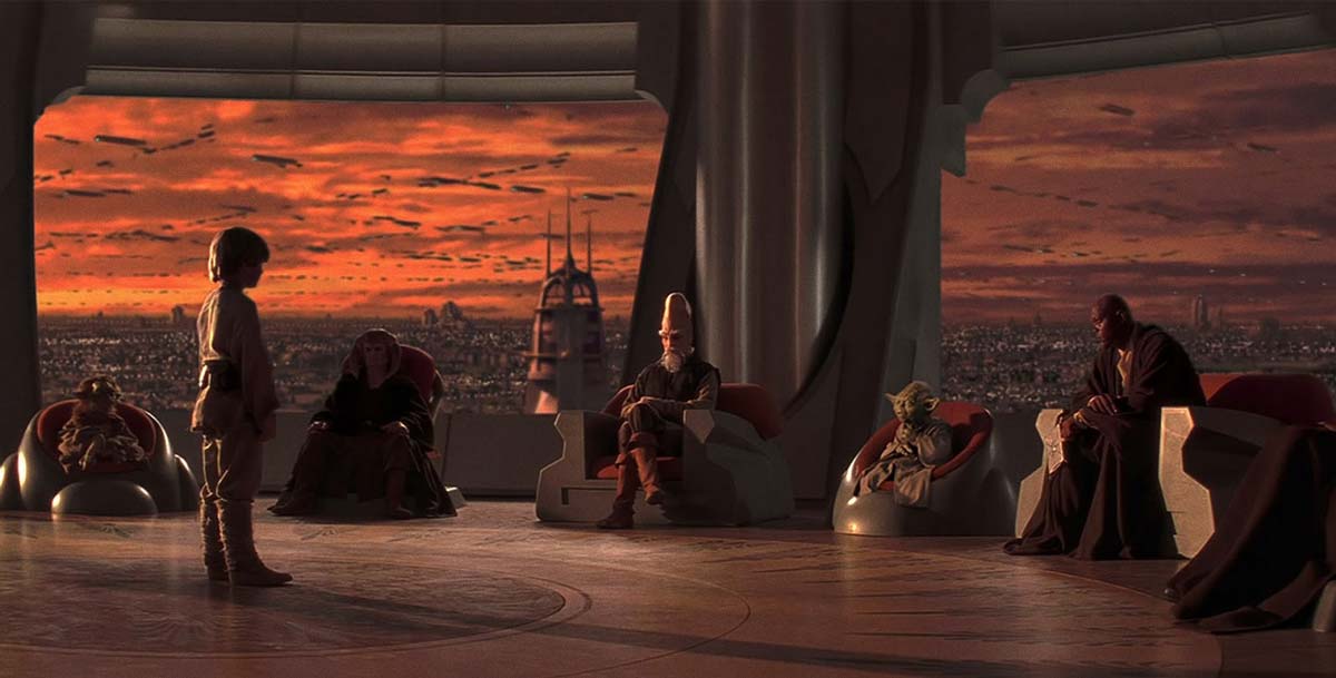 Star wars: La Amenaza Fantasma. Consejo Jedi