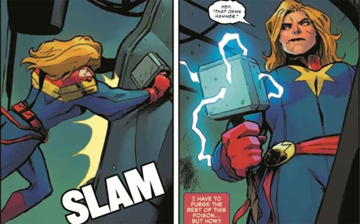 capitana marvel martillo thor