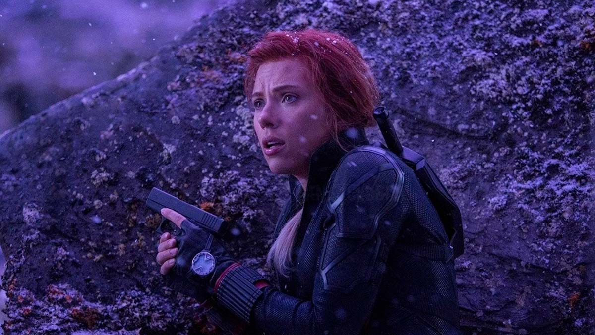 Fotograma de Vengadores: Endgame con Black Widow en Vormir