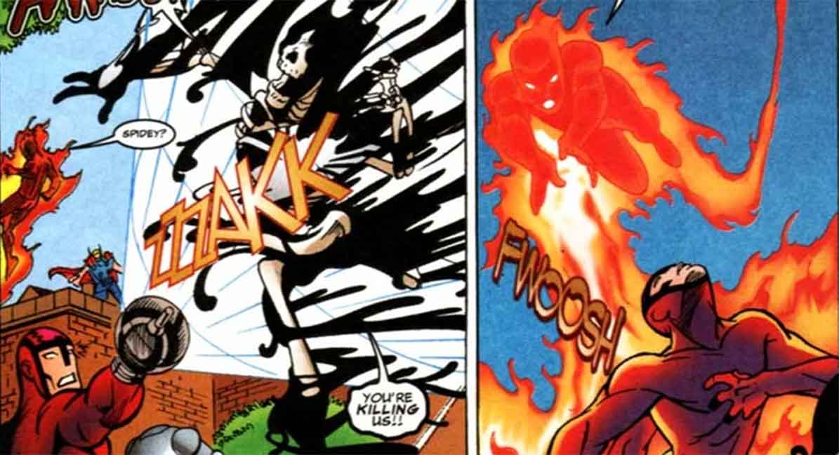 spider-man iba ser devorado vivo por venom