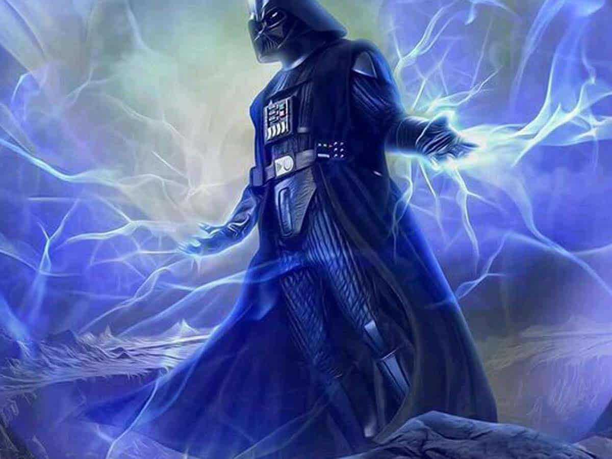 star wars: darth vader también usó el rayo de la fuerza