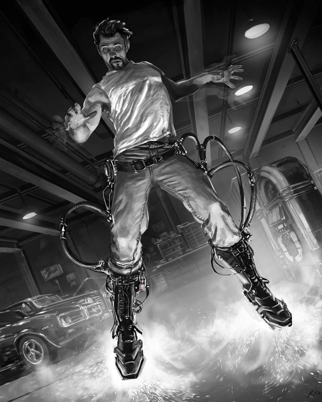 ryan meinerding art diseño Iron man 1