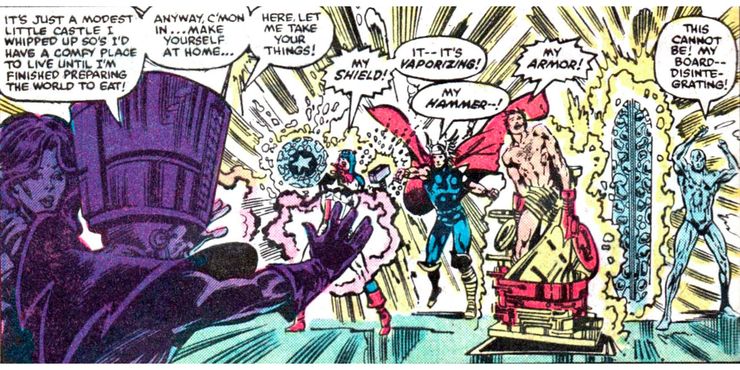 Molecule Man Destroys Captain-America Shield