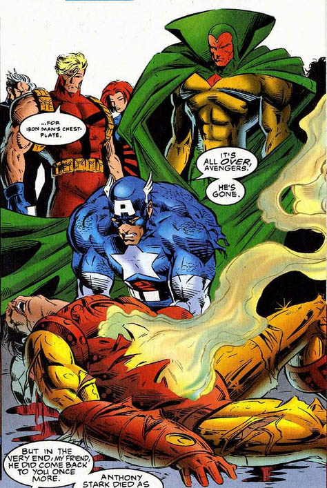 11 ocasiones en las que Iron Man murió the crossing