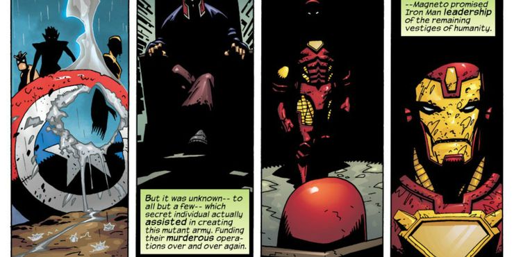 escudo de capitán américa derretido en Exiliados