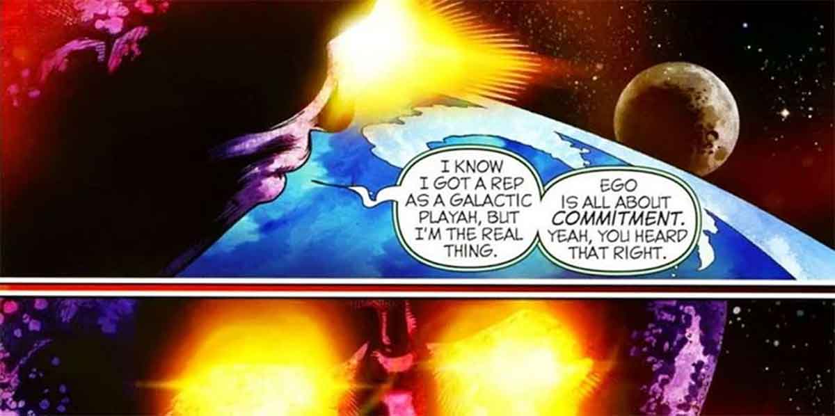 un villano de marvel intenta ligar con el planeta tierra entero