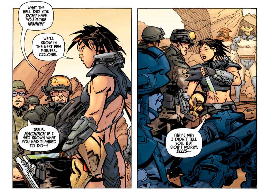 Machiko Nobuki Aliesn vs Predator