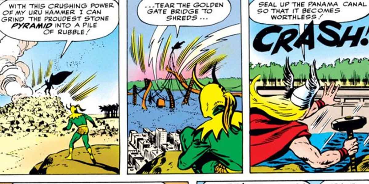 thor casi destruye la tierra usando su ira divina