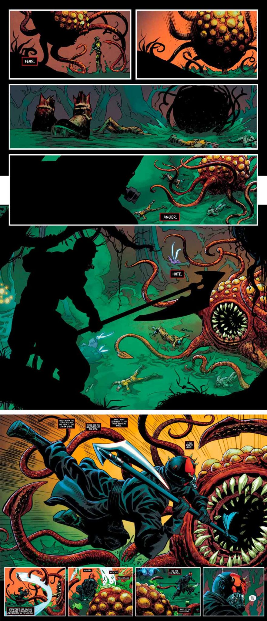 Darth Maul vs Rathtars