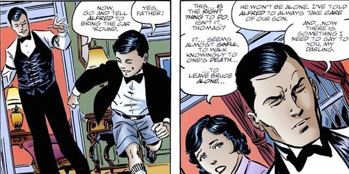 los padres de batman sabían que iban a morir en el oscuro callejón de gotham