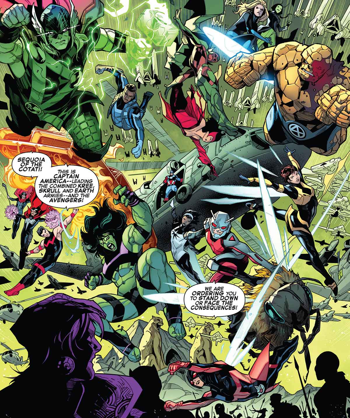 marvel copia a vengadores: endgame en una espectacular batalla