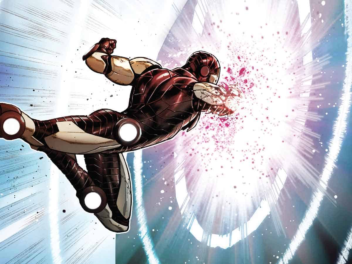 la nueva armadura de iron man puede atravesar adamantium y vibranium