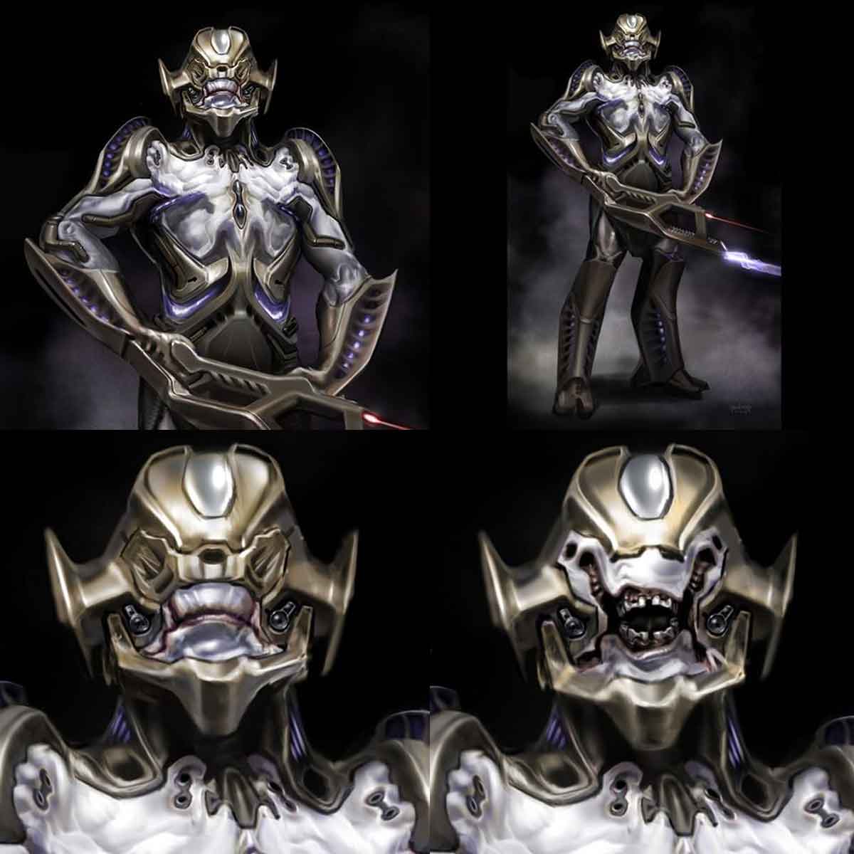 Diseño alternativo de los Chitauri de la película Los Vengadores (2012)