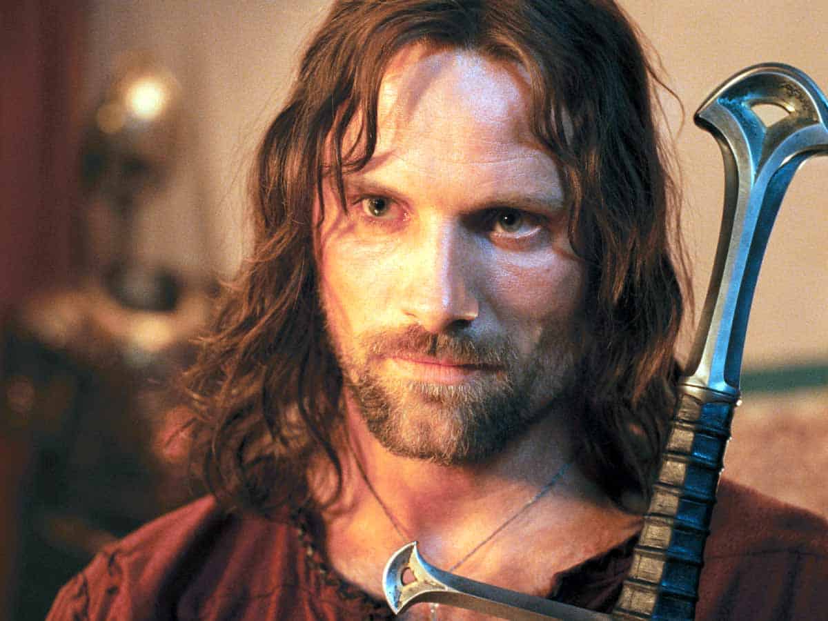 Viggo Mortensen como Aragorn en El Señor de los Anillos