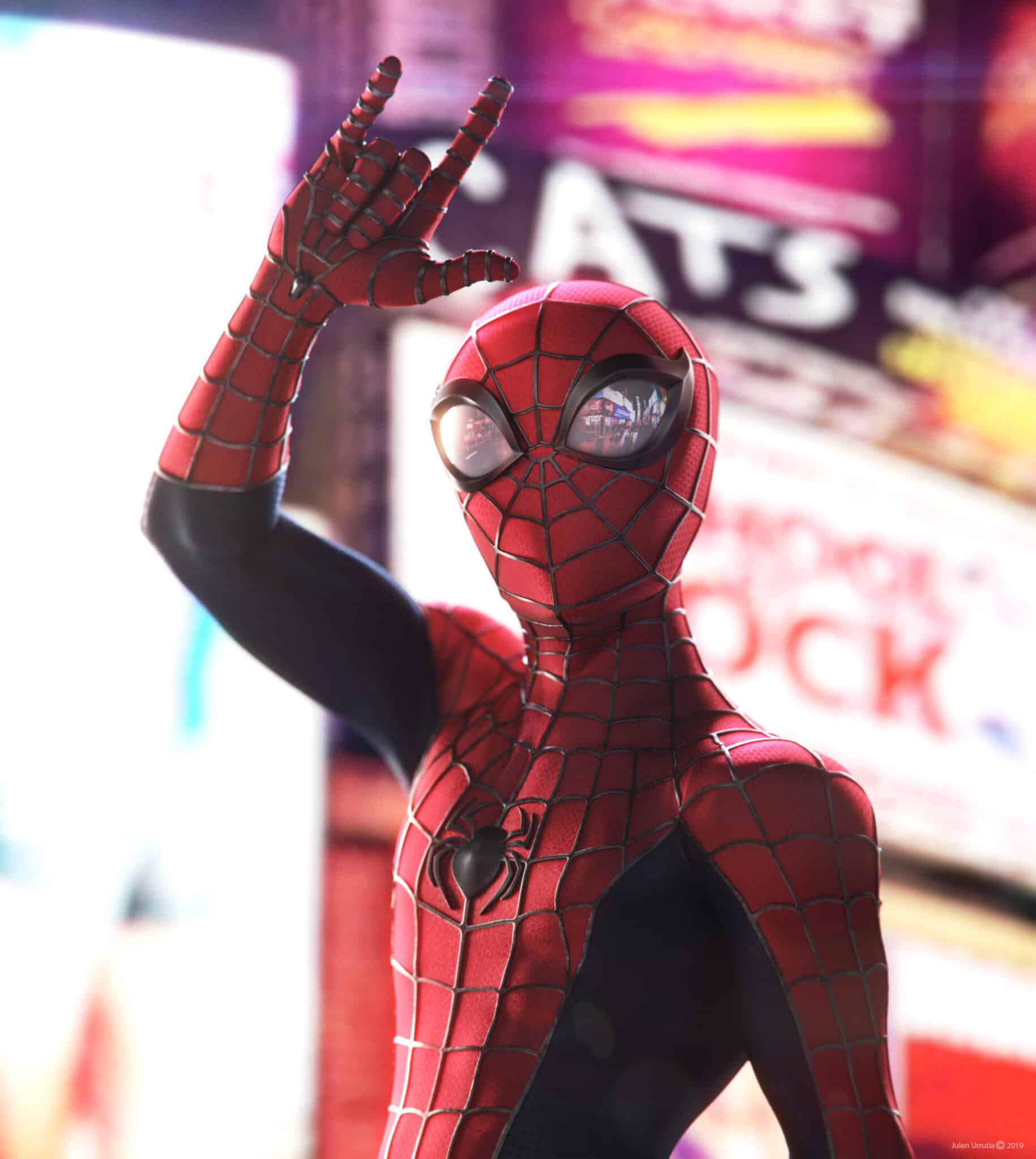 spider-man pixar julen urrutia
