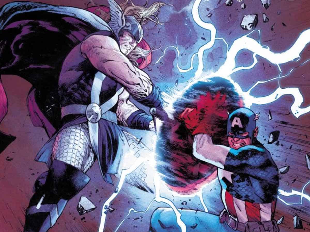 thor vs capitán américa: el gran enfrentamiento del universo marvel