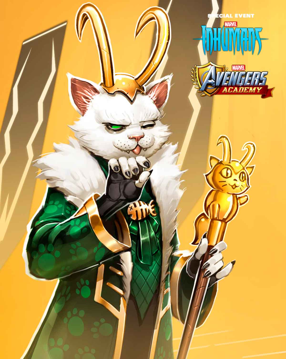 el dios del engaño en forma de gato