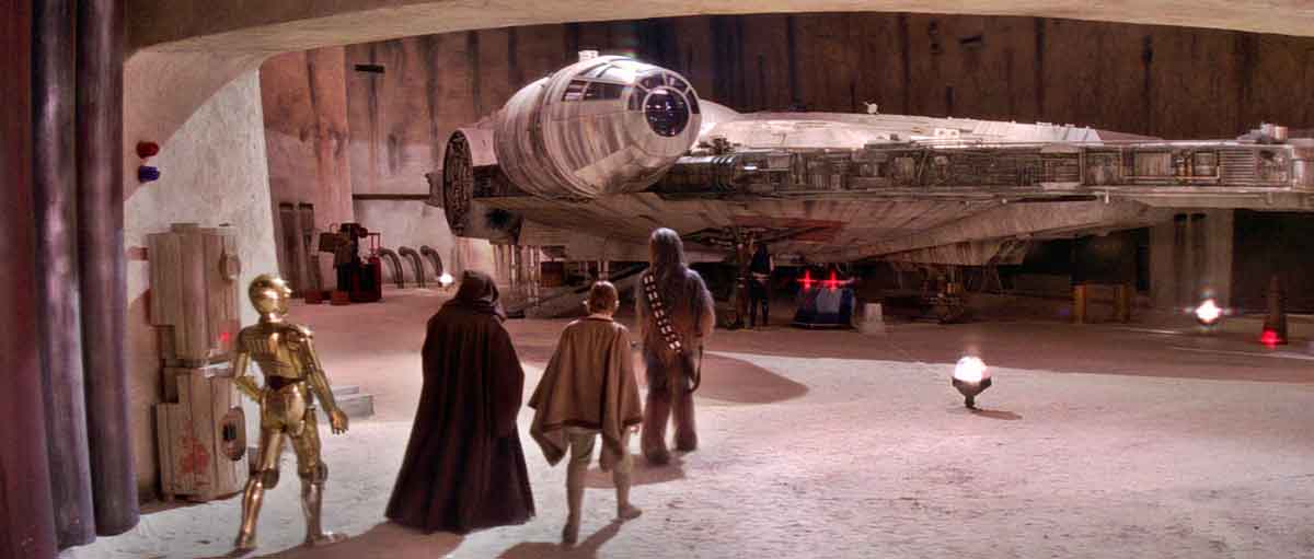 star wars episodio iv halcón milenario