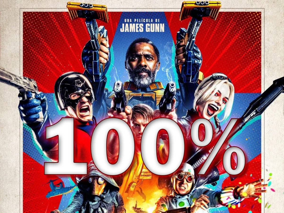 el escuadrón suicida consigue un 100% de críticas positivas