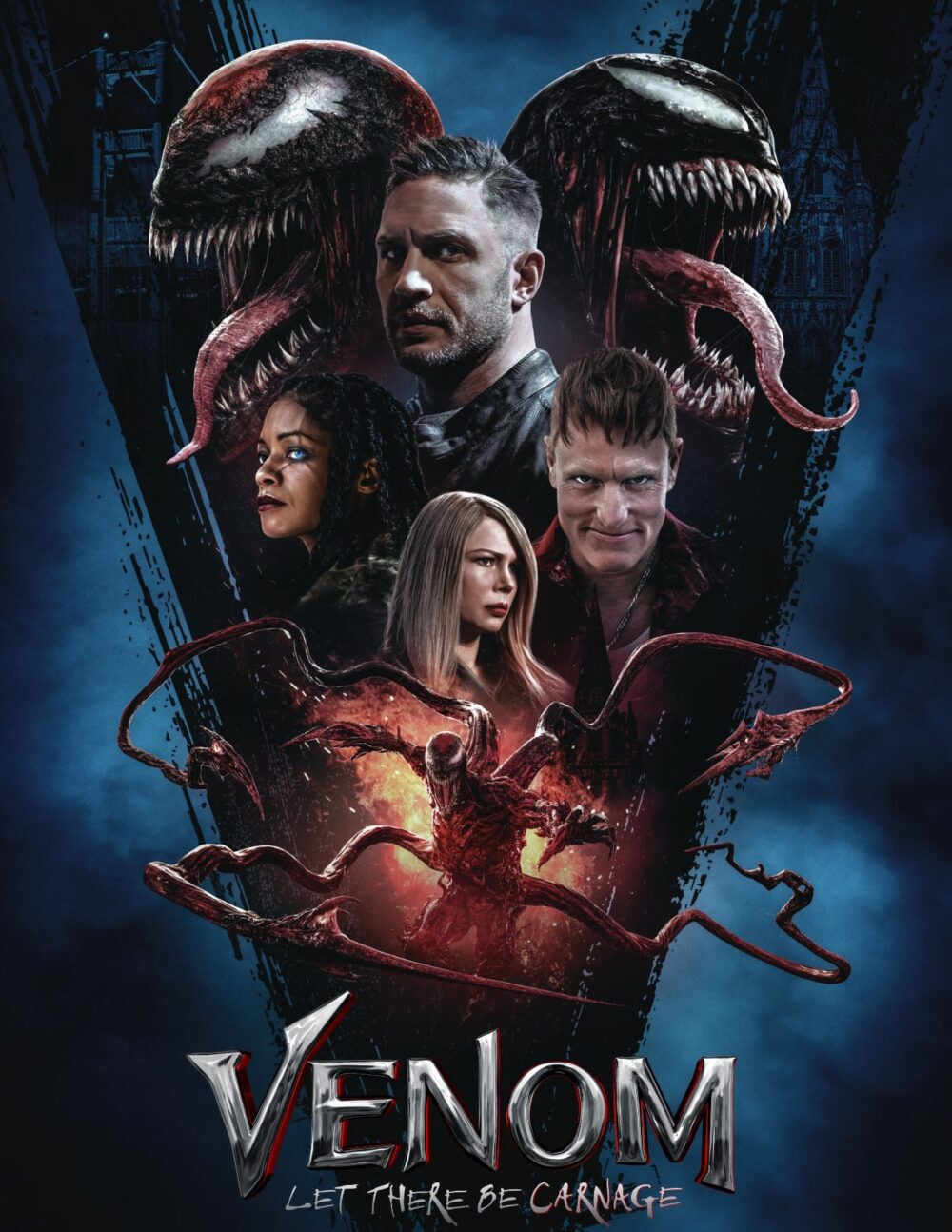 venom: habrá matanza presenta nuevo y impactante póster