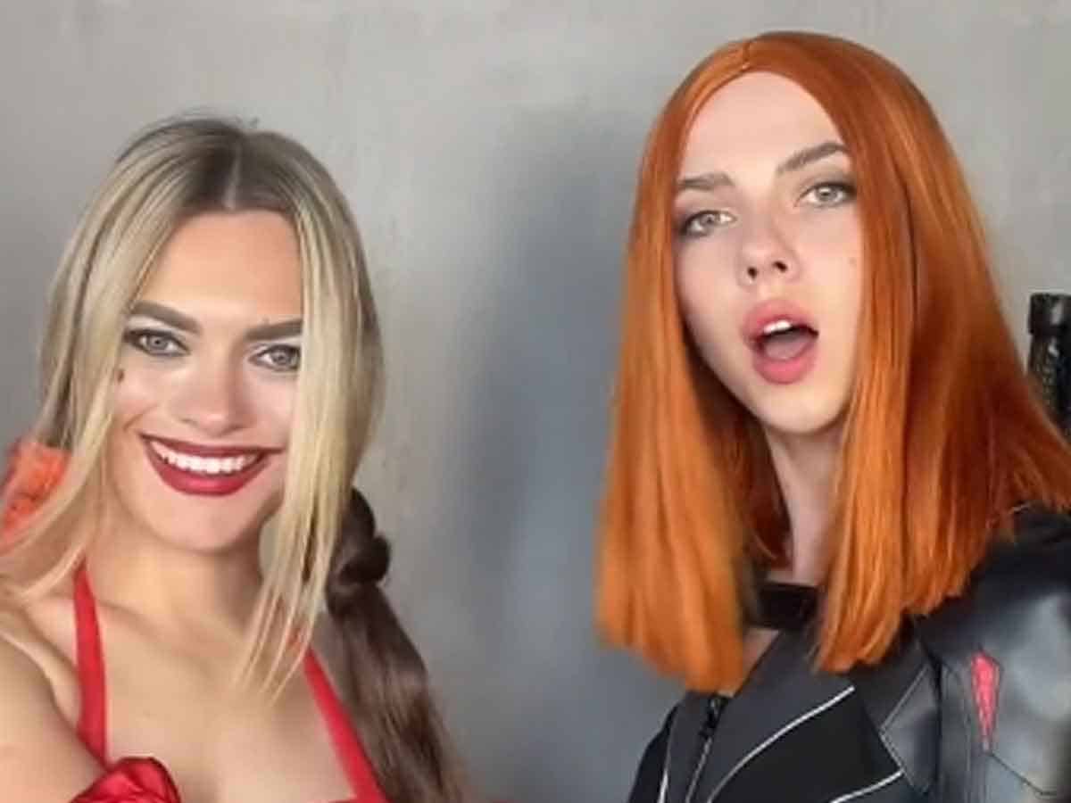 viuda negra y harley quinn