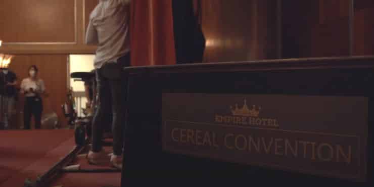 the sandman cereal convention signage