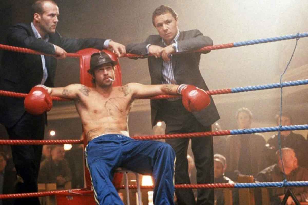 brad pitt Snatch: Cerdos y Diamantes fotograma