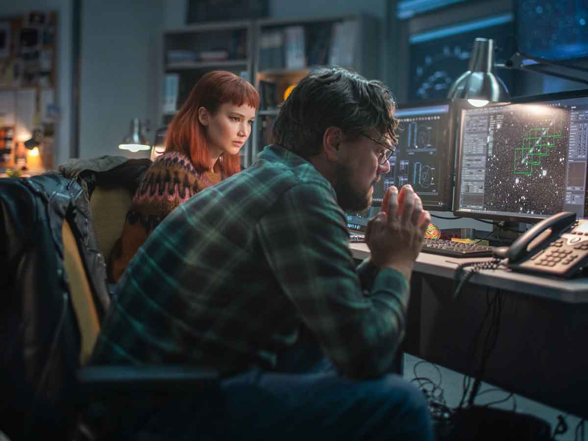 Jennifer Lawrence y Leonardo DiCaprio