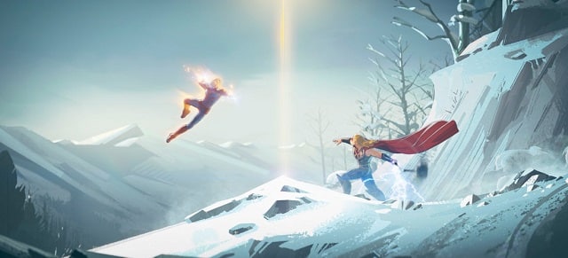 Thor vs Capitana Marvel