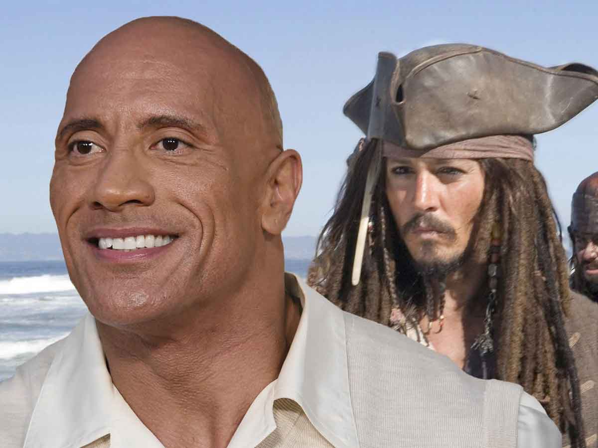 dwayne johnson johnny depp piratas del caribe