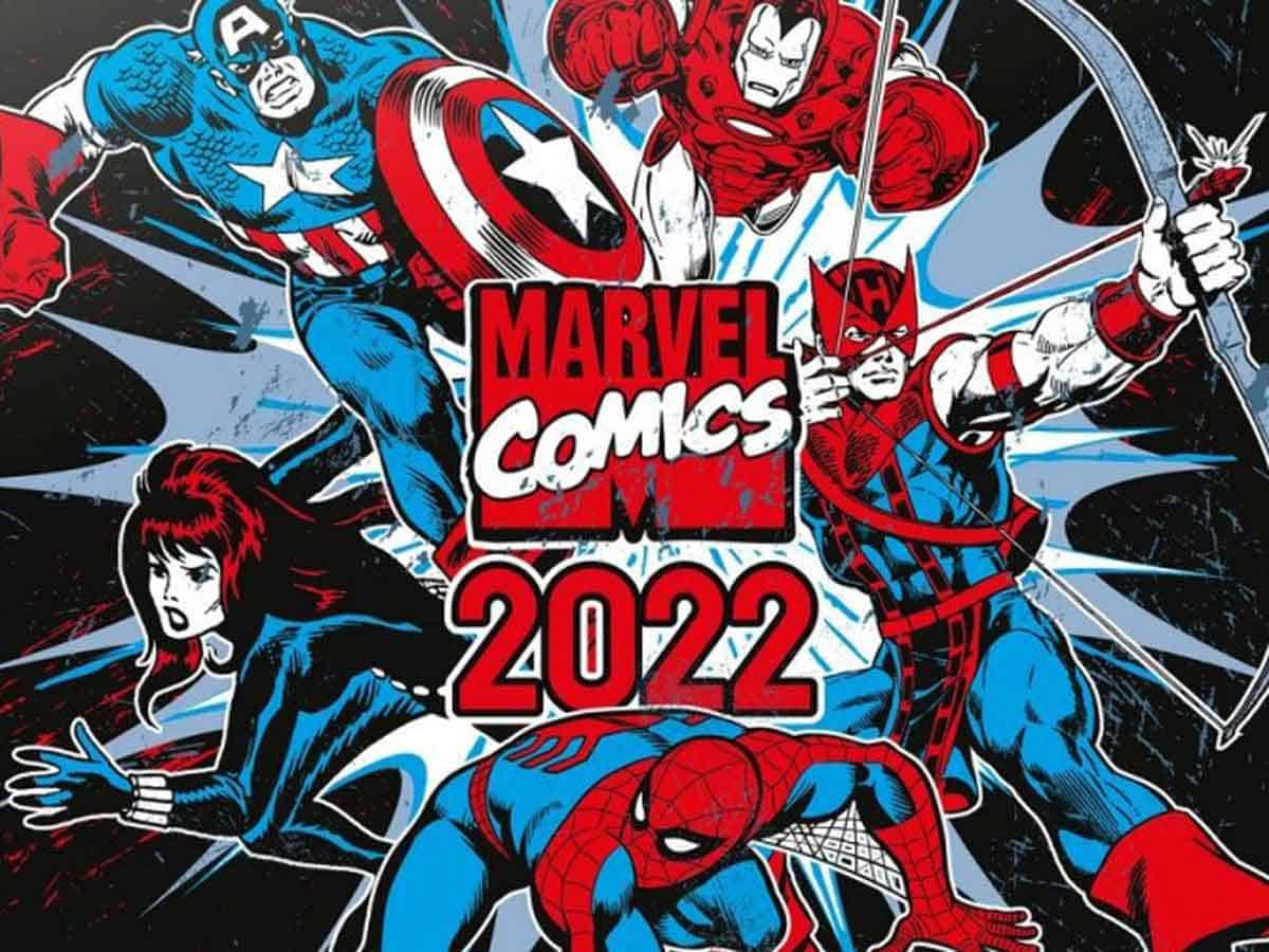 calendario 2022 30x30 marve comics
