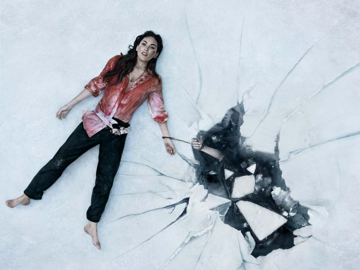 megan fox ensangrentada en till death. hasta que la muerte nos separe