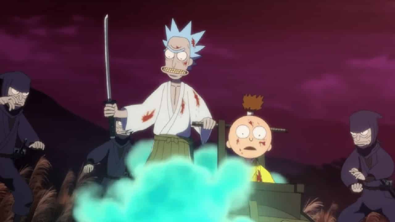 rick y morty presentó un nuevo corto de samurai and shogun